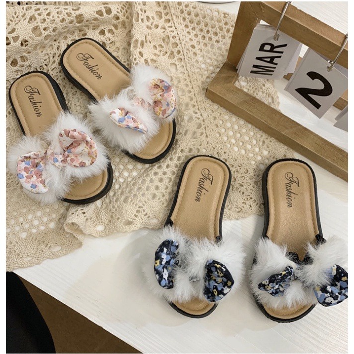 LittleAaron FURRY POLKA Sandal Anak Perempuan  Model Lucu 2-8 Tahun Import PART 1 Sport Termurah Sendal Bayi Anak Cewek Cowok