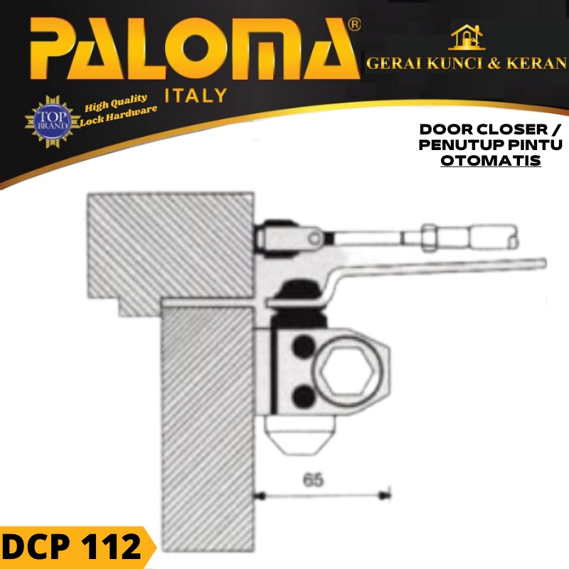 Penuntup Pintu Otomatis PALOMA DCP 112  DOOR CLOSER 900-HO HOLD OPEN