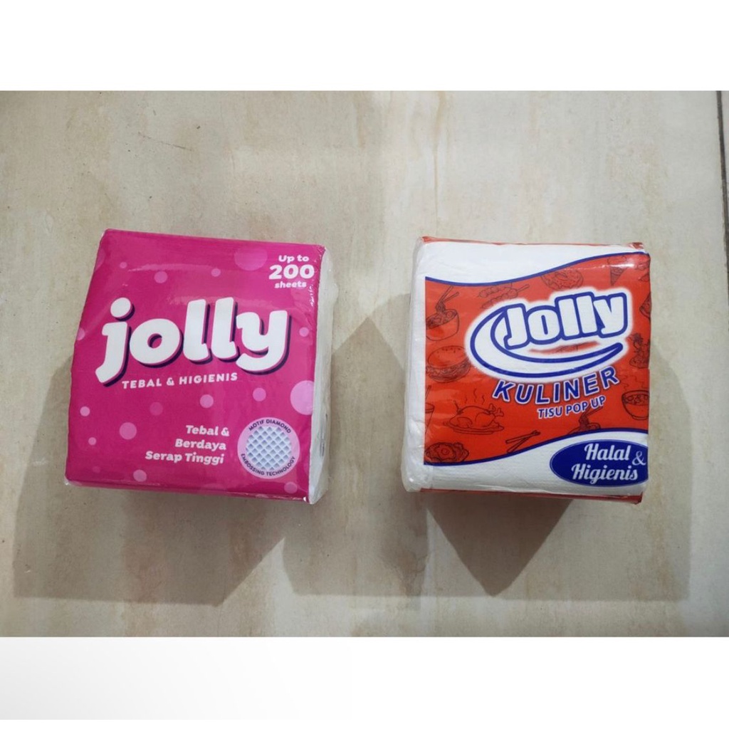 Tissue Jolly Multipurpose Tissu Jolly Pop Up Tisu Jolly 200 Tissue Wajah Murah Ekonomis Multi Facial Tissue 2 Ply