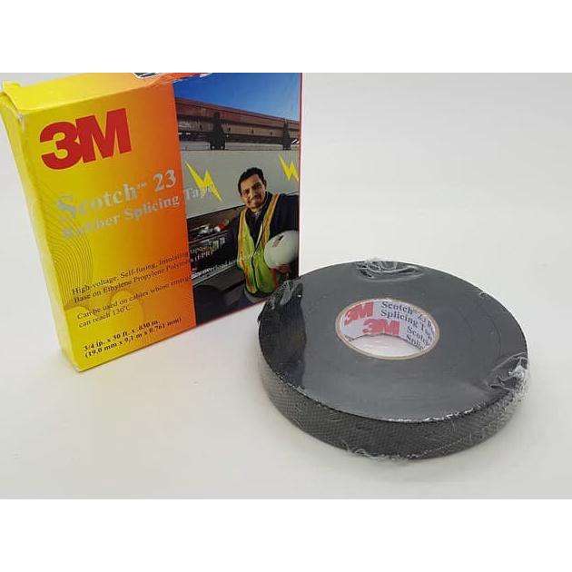 Isolasi Karet Listrik Tape 3M Scotch 23 Rubber