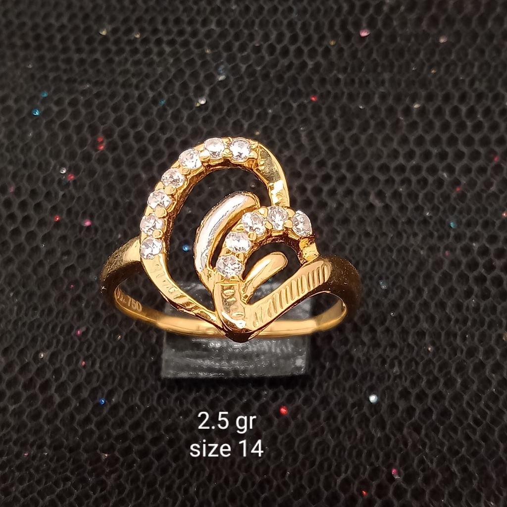 Cincin emas 17K - 2.5 gr kadar 750 - 3864