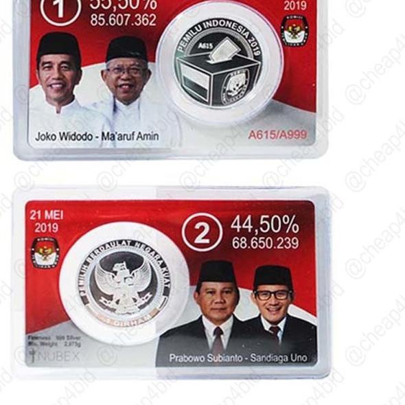 KOIN 1 DIRHAM PERAK EDISI TERBATAS PEMILU 2019 - HASIL KPU