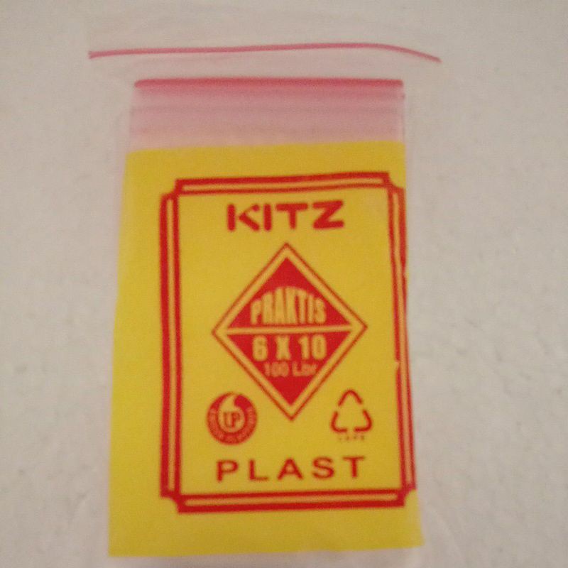 plastik klip 6x10 isi 100lembar / klip kitz plast ziplock ctik / plastik sambal / obat / baju dll