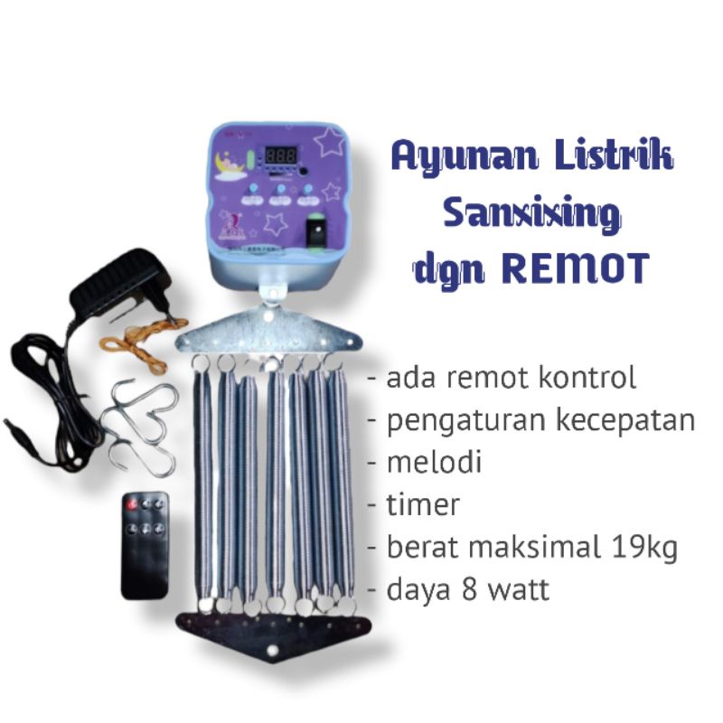 MAKASSAR - Ayunan Listrik Remot Control / Ayunan elektrik otomatis