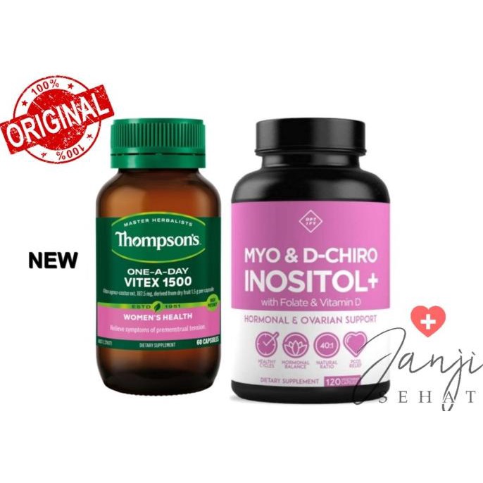 PROMO Paket PCOS Vitex 1500 + Optify Premium Myo & D-Chiro Inositol