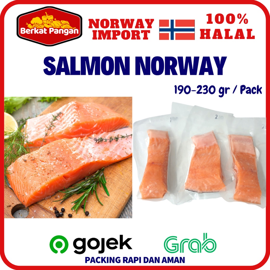 

Ikan Salmon Fillet Norwegia / Salmon Norway 180-230 gr