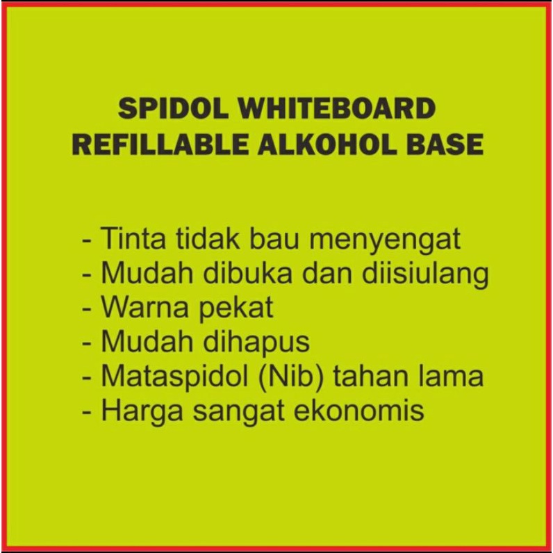 SPIDOL HITAM WHITEBOARD MONTANA MW - 12 SPIDOL BISA DI ISI ULANG