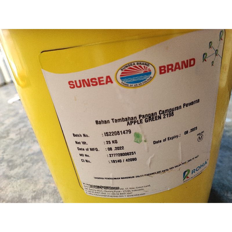 

Pewarna Roha Apple Green 500 Gram