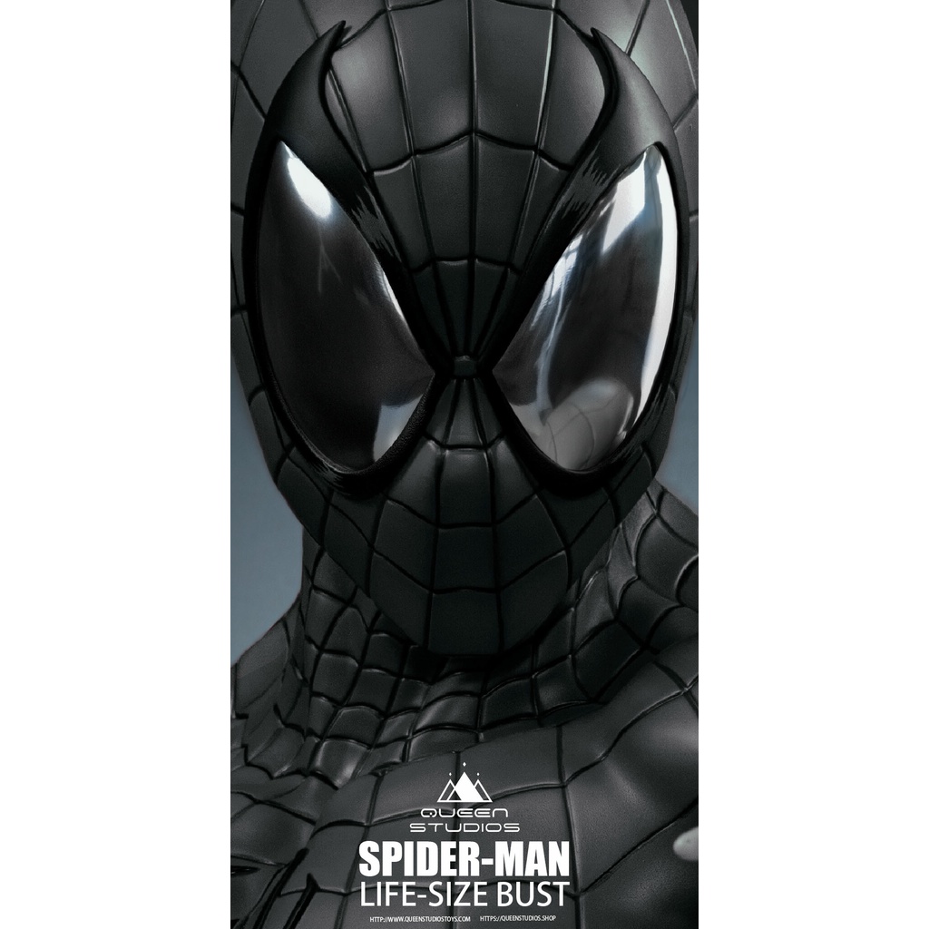 Statue Queen Studios Amazing Spider-man Life Size Bust Black