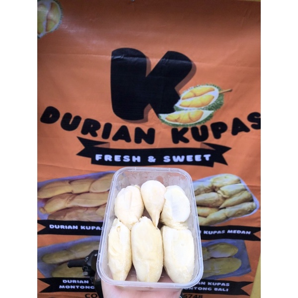 

Durian kupas Medan super manis pahit 600gr
