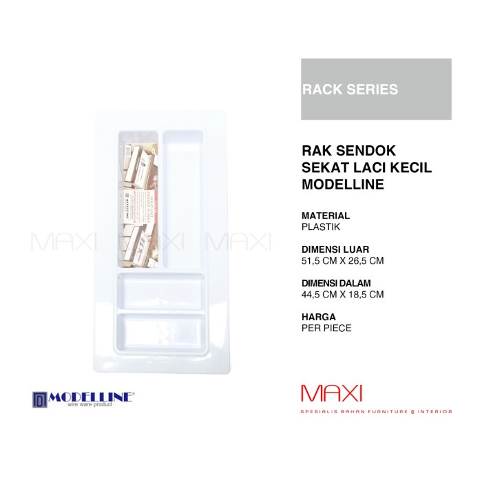 Tempat Sendok Rak Sendok Sekat Laci Kecil Modelline *Cis*