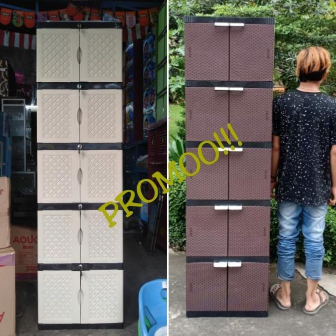 

Lemari Plastik Lemari Pakaian MINICLUB - Susun 5 stock ready