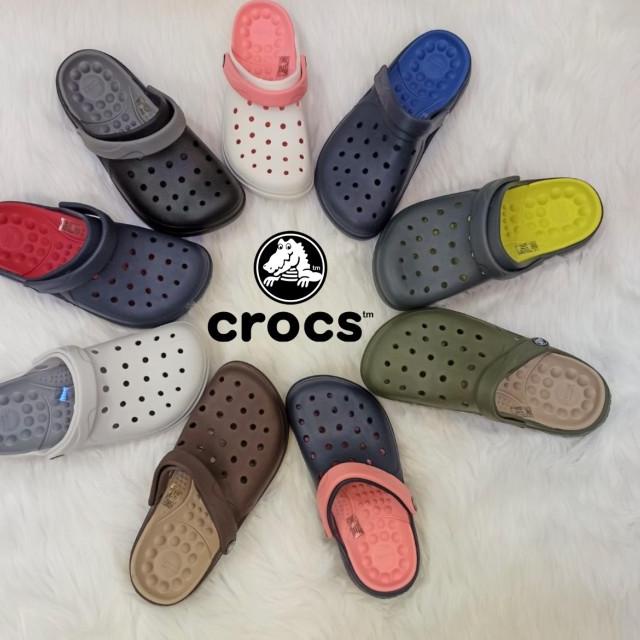 Crocs / Sepatu Sandal / Crocs Reviva / Sandal Crocs / Crocs Original - Putih Pink, M4