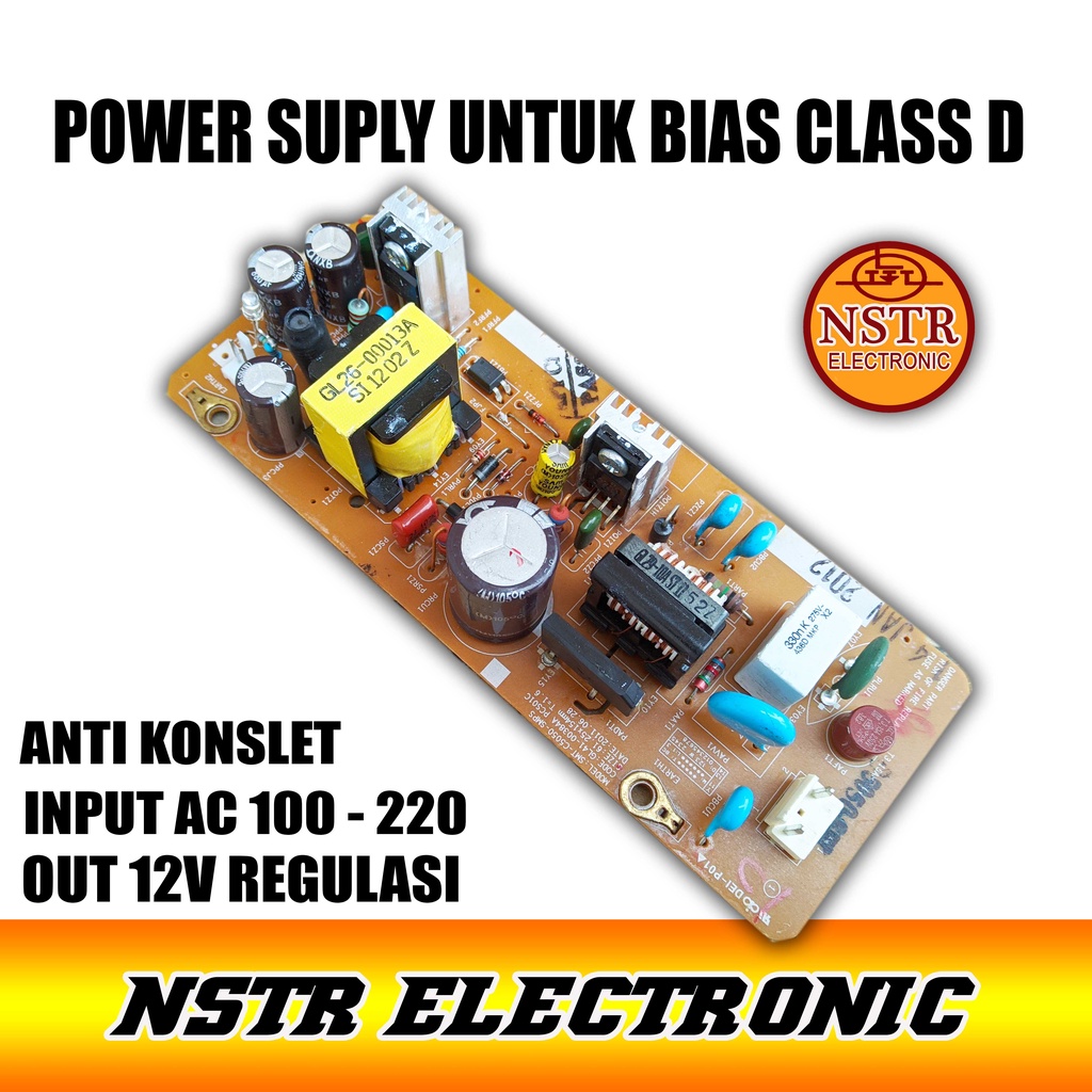psu adaptor untuk class D 12v regulasi