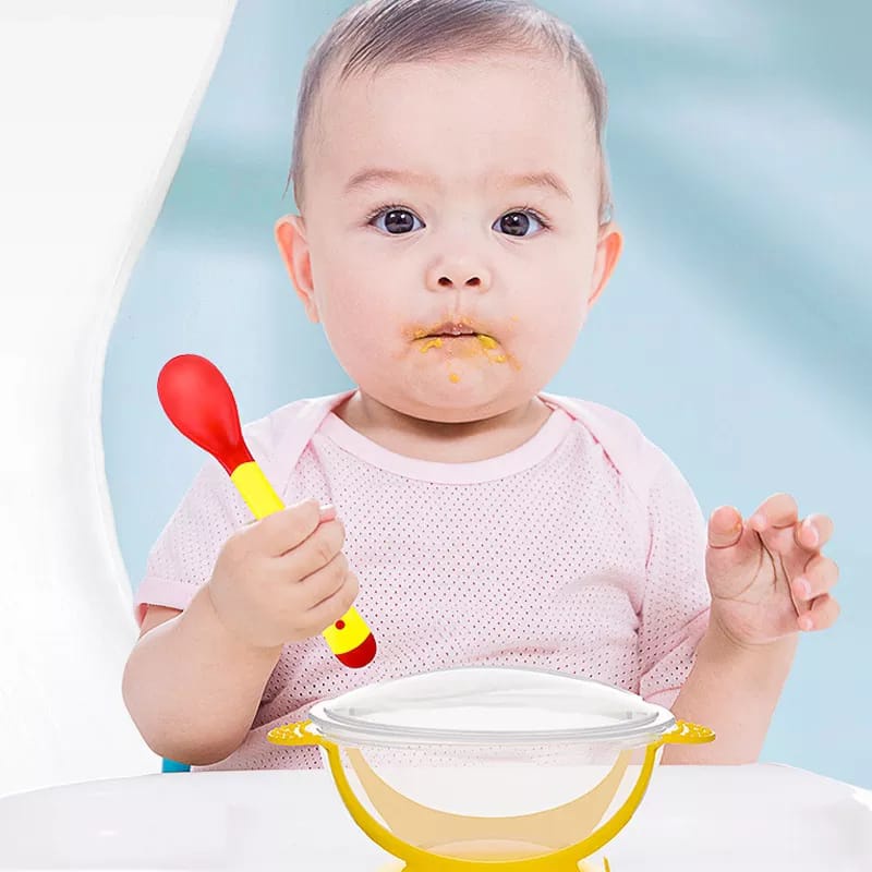 Alibaba1688 Peralatan Makan Bayi / Tempat Makan Bayi Sensor Panas Anti Tumpah