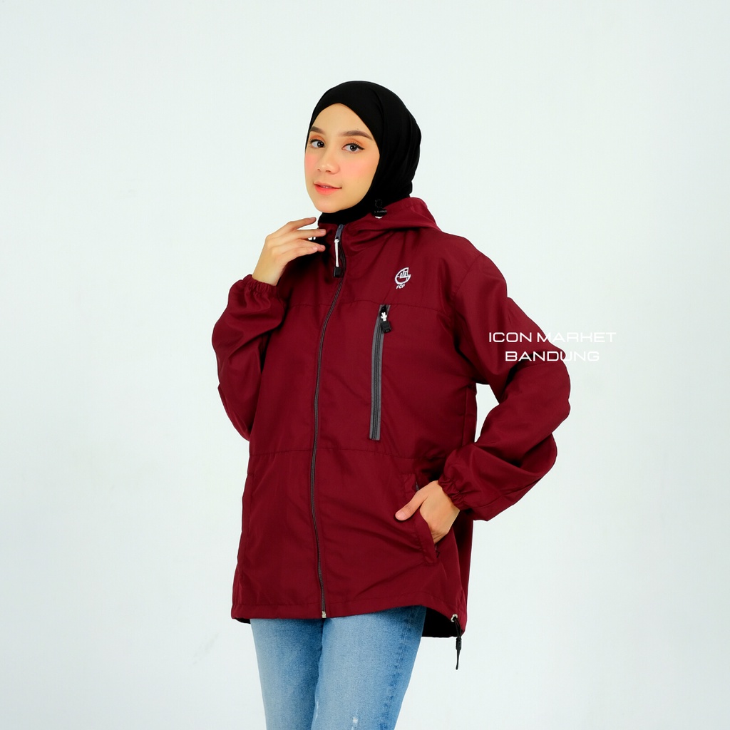 Jaket Parasut Wanita Waterproof  Model Ararat size M L XL XXL Original FCF / Jaket OUTDOOR UNISEX Anti Air Size M L XL XXL