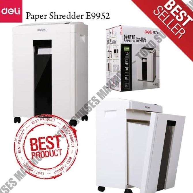 Penghancur Kertas Deli E9952 - Paper Shredder Deli E9952