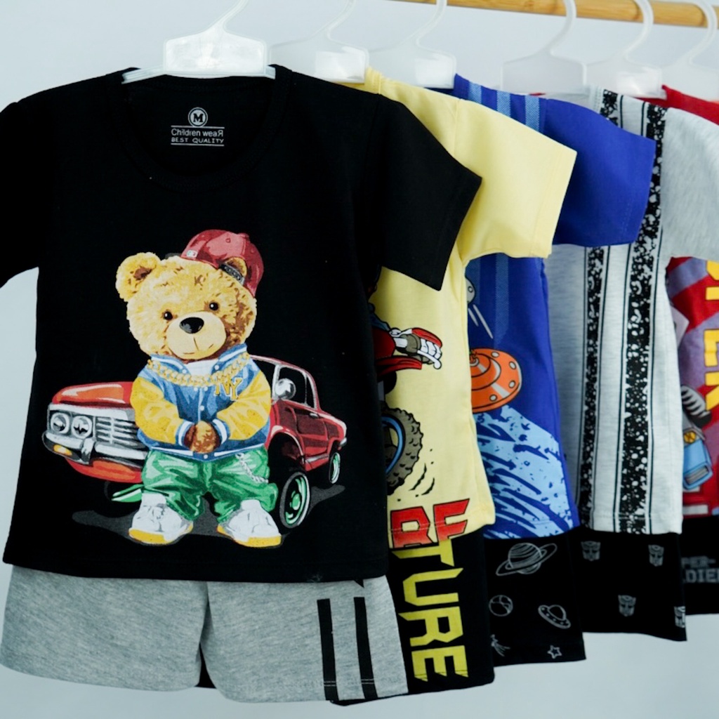 [FITASYANG] DISKON 6.6 SETELAN ANAK UNISEX 1-6 TAHUN - ACTION