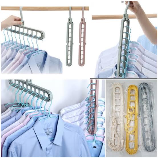 Gantungan Baju Lemari Pakaian Magic Hanger Multifungsi Serbaguna 9in1