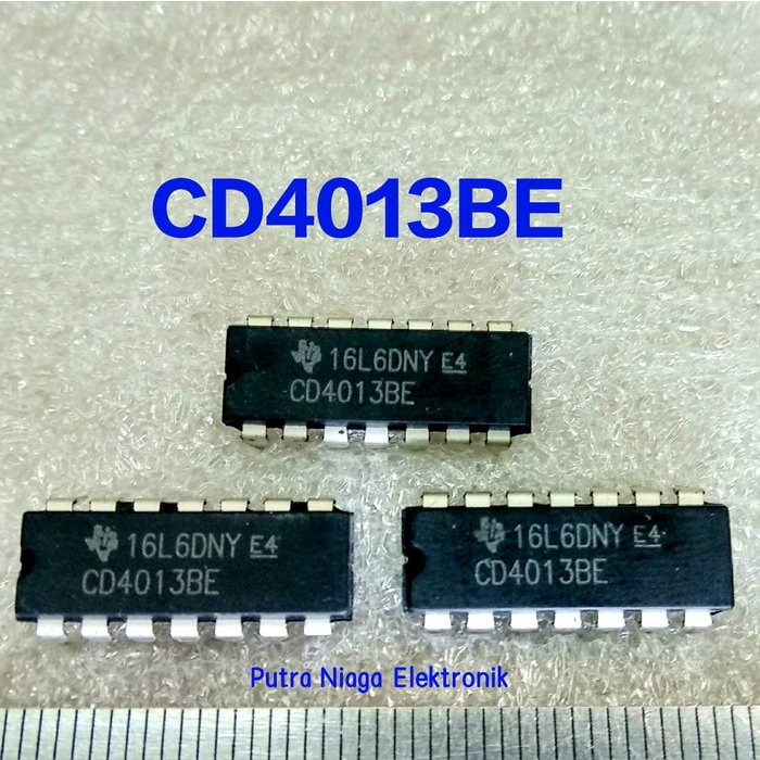 ic CD4013BE Dip 14 pin CD4013 / TC4013 / HEF4013 / HCF4013 putr4n14 Berkualitas