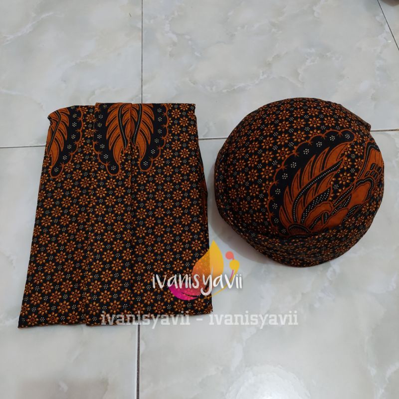 Set Prewed Baju Adat Jawa - Hewes, Motif Truntum Garuda. (BONUS BENGGOL BESKAP)