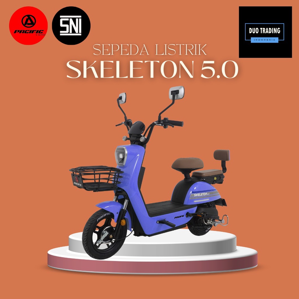 Sepeda Listrik Pacific Skeleton 5.0 New Selis By pacific