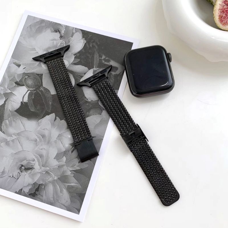 Strap Apple Watch Milanese Rantai Pasir Magnetic Series 1 2 3 4 5 SE 6 7 8 ultra