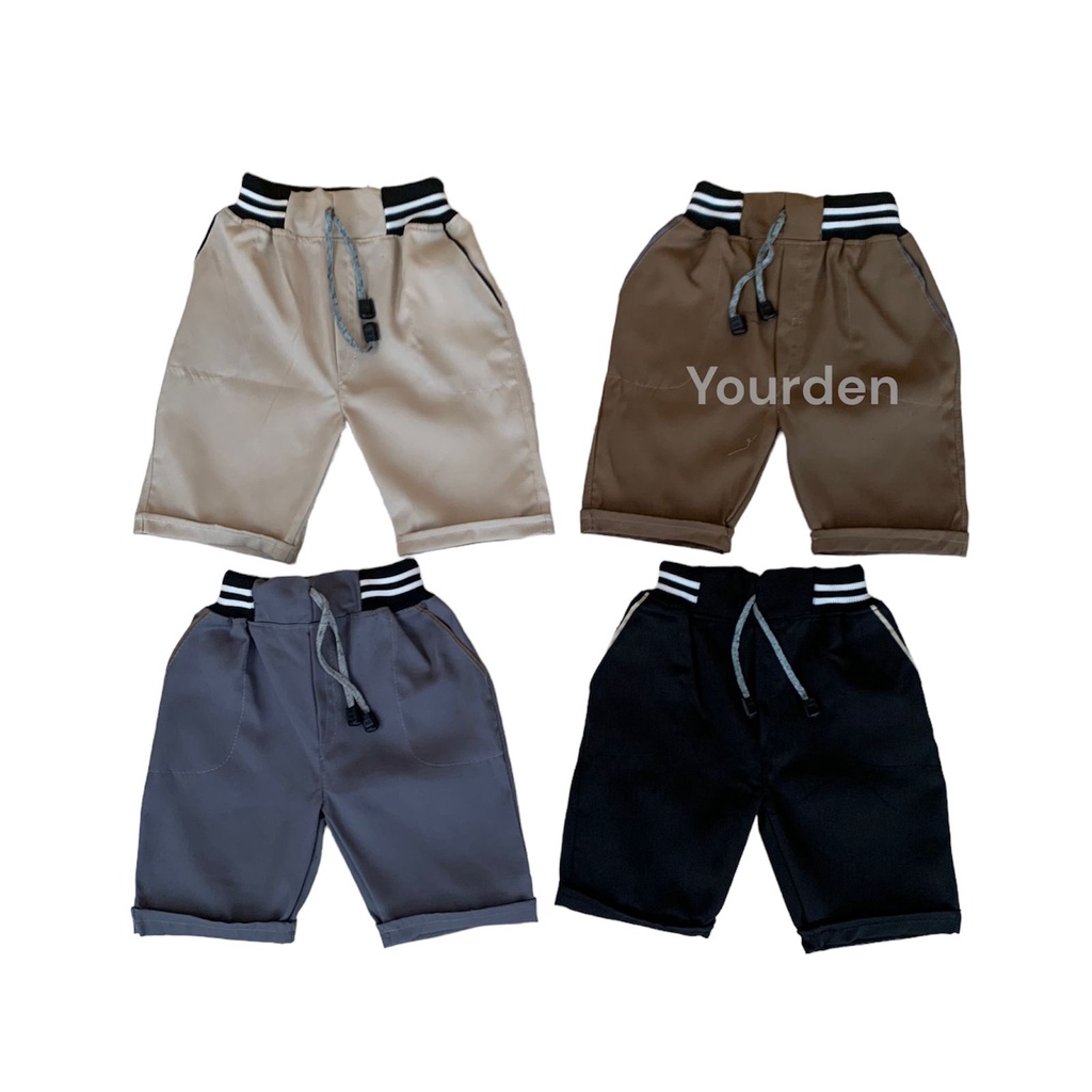 4 pcs celana chinos pendek anak laki laki 1-10 tahun