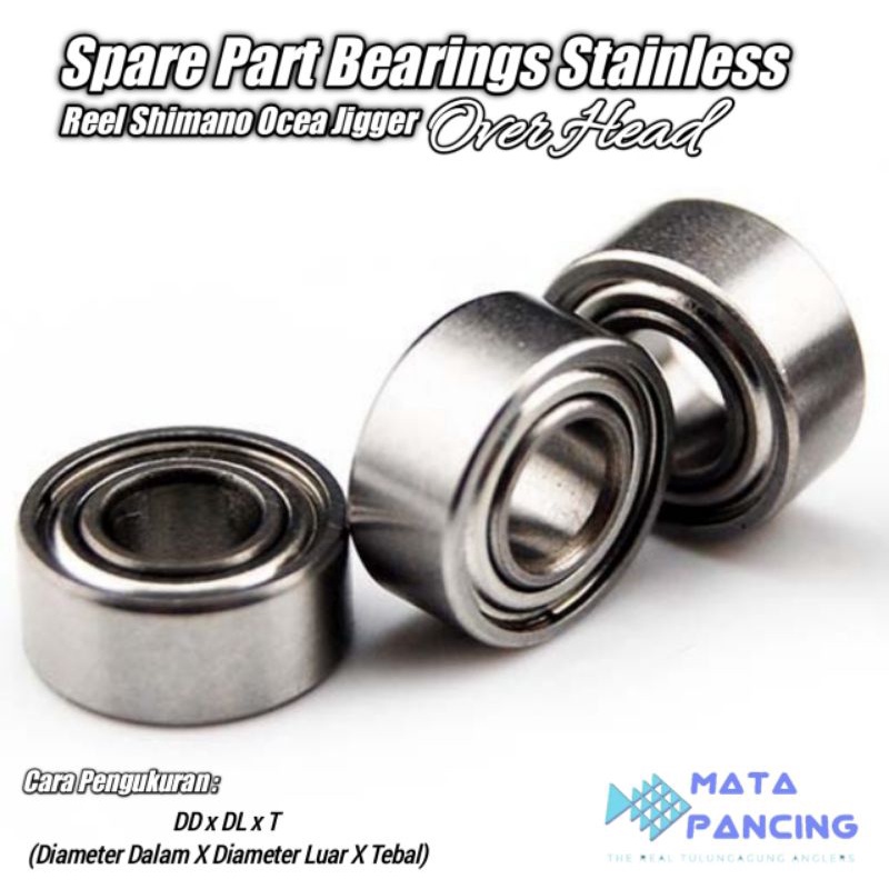 Spare part bearings reel shimano ocea jigger over head spare part bearing reel stainless SARB