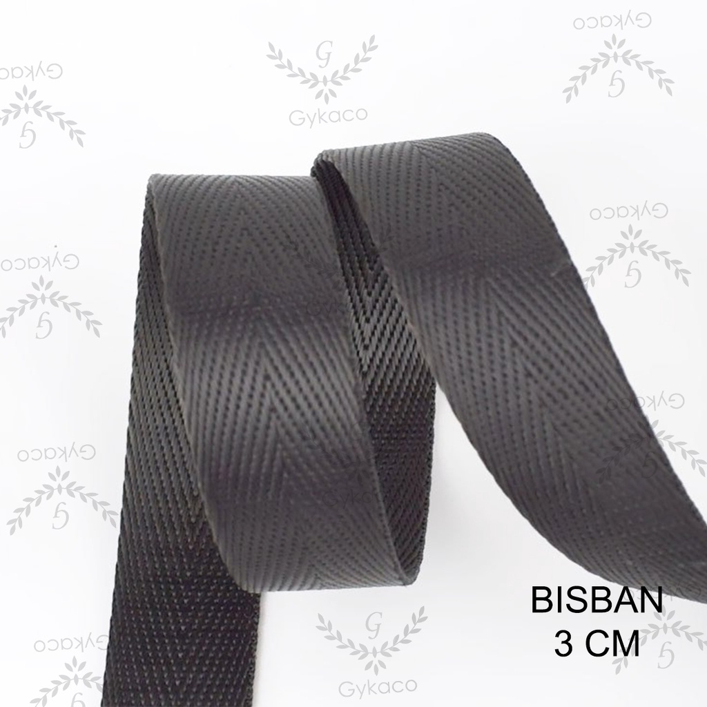 Tali Bisban / Webbing Nylon 3 cm (HALUS - IMPORT) - Aksesoris Tas &amp; Dompet Wanita Fashion