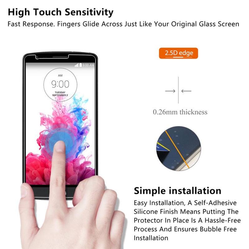 Film Pelindung Layar Tempered Glass 9H Untuk LG G3 G4s G4c G4 G2 G3 Stylus