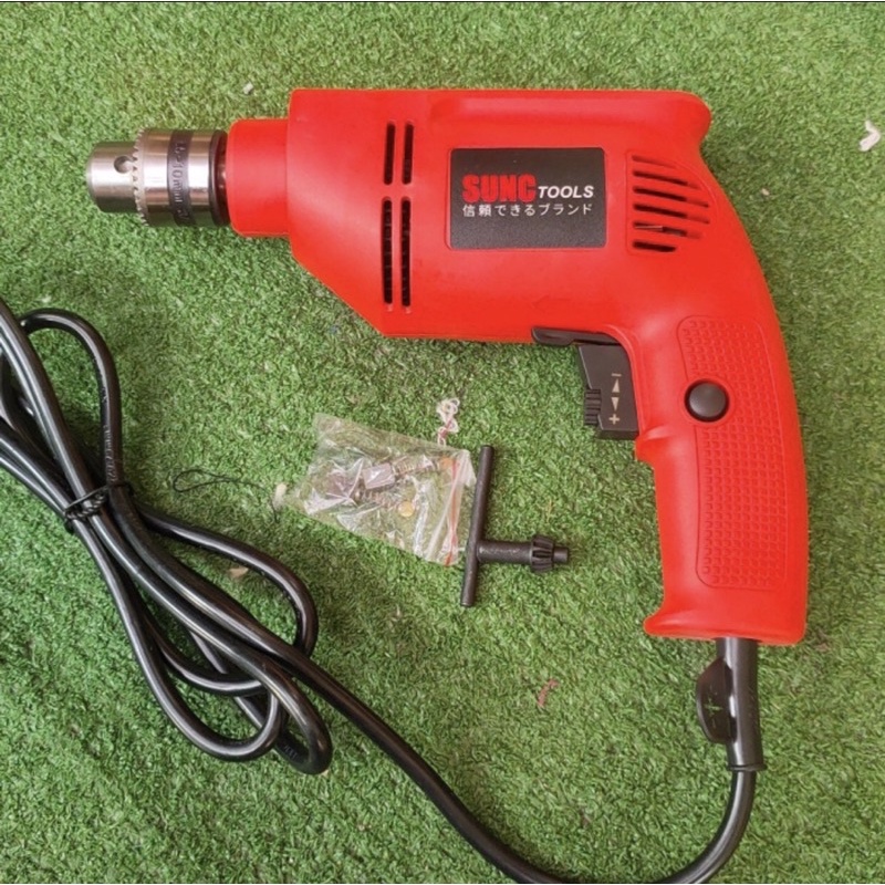 Sunc tool mesin bor listrik 10mm bolak balik variabel speed