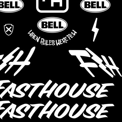 CUTTING STIKER HELM CROSS BELL FASTHOUSE 1 SET HELM SIMPSON HELM BELL