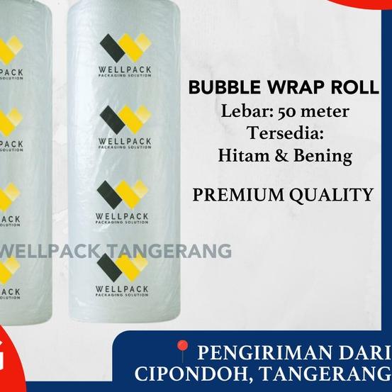 

Bubble Wrap Roll 125cm x 50meter Bening - Premium 3KG
