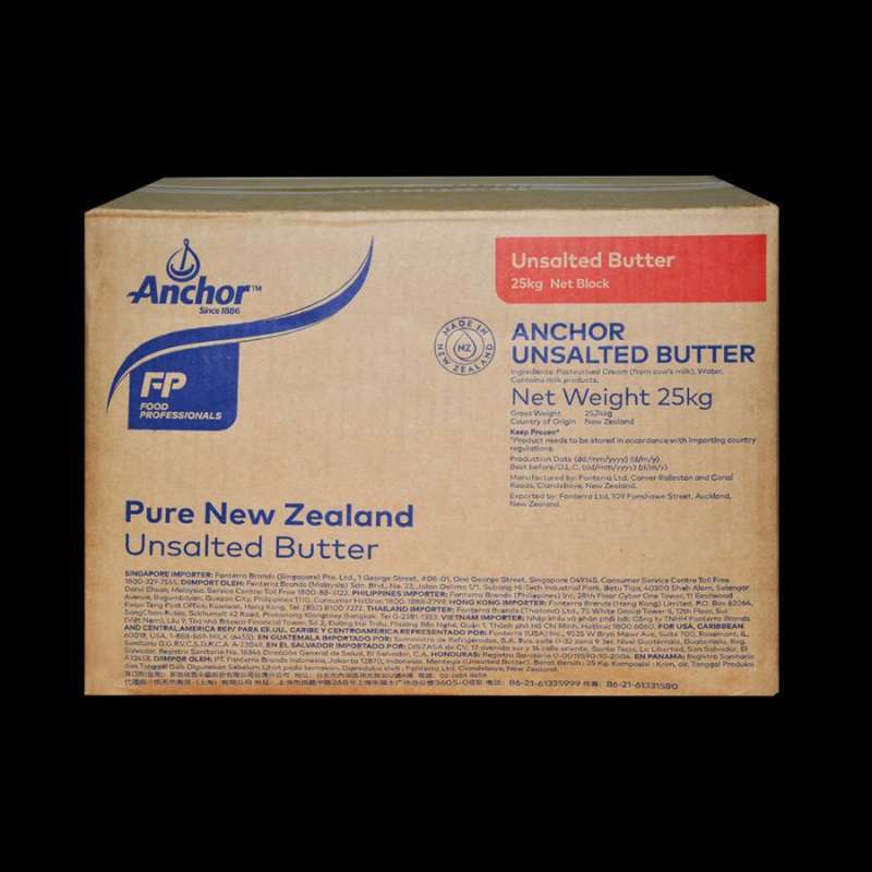 

Anchor Unsalted Butter / Mentega Tawar Repack 1kg (INSTAN ONLY)