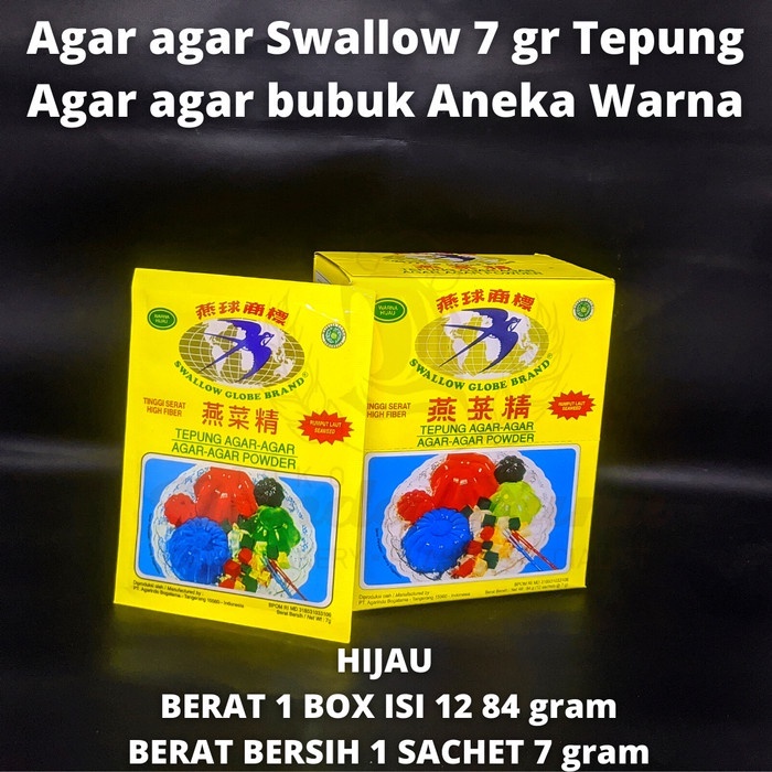 

Agar-Agar Swallow Globe Brand Aneka Warna