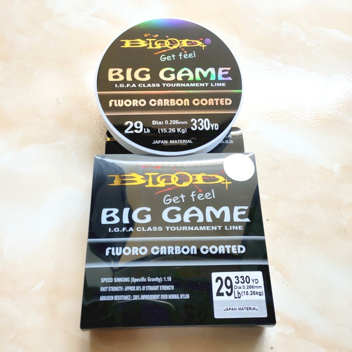 PROMO COD Senar Blood Big Game 330 YD - Putih, 29 Lb
