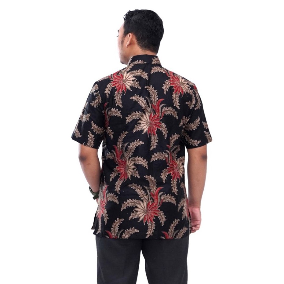 Couple Batik Atasan Wanita Kemeja Pria Polkadot Kombinasi By Batik Dua Putri Collection