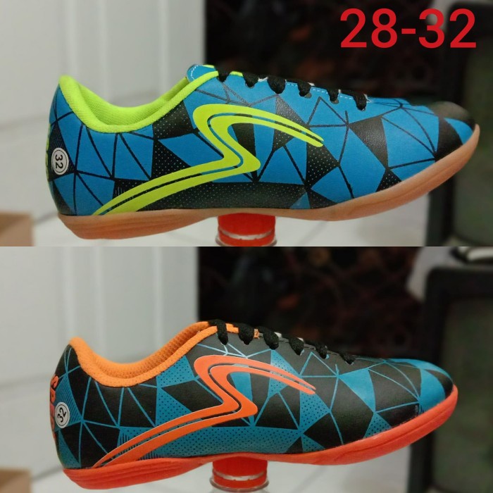 sepatu futsal anak/futsal kids/sepatu futsal specs - Merah, 36