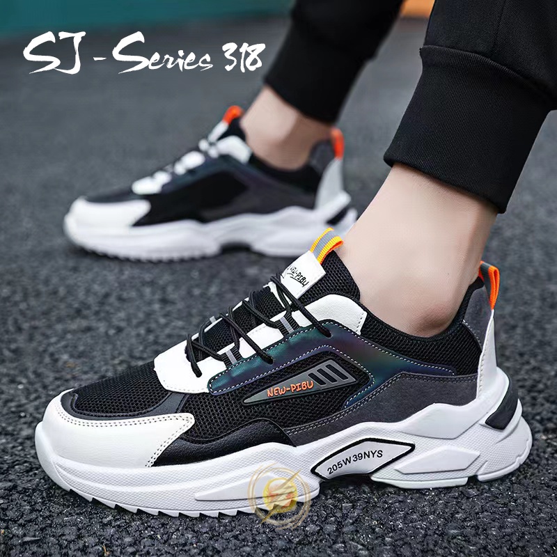 [OOS] Sepatu Sneaker Pria Casual Trendy Cakep Buat Nongkrong dan Kuliah Kualitas Import Premium -318