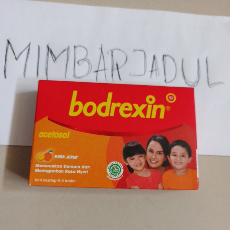 Bodrexin Obat Penurun demam dan meringankan rasa nyeri pada anak