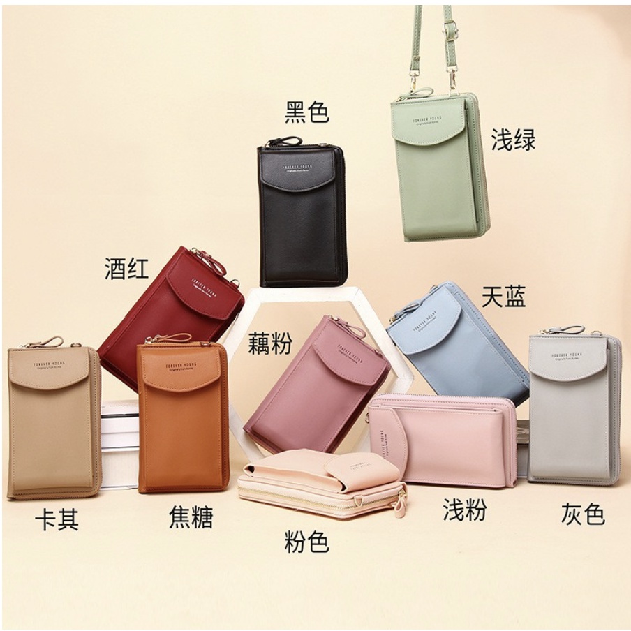 Tas Selempang Dompet Panjang Dompet Hp Wanita free tali fashion wanita multifungsi korean trendy