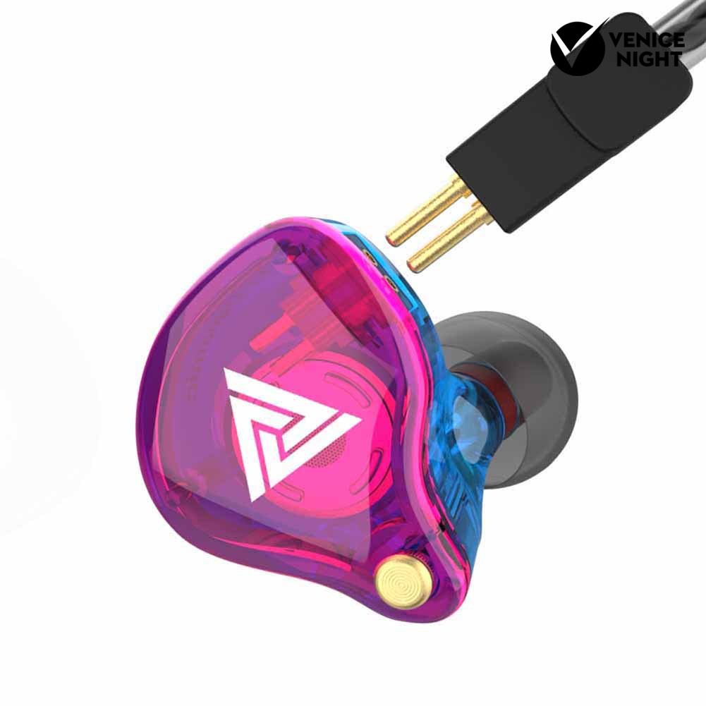 (VNEP) (Berkabel) QKZ VK4 Universal Dilepas In-Ear Bass Earphone Musik Earbud dengan Mic