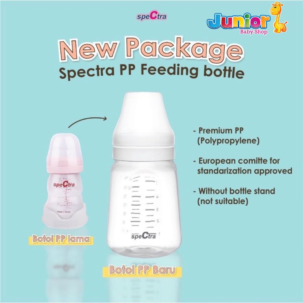 NEW Botol ASI Pompa ASI Spectra Wide Neck PP Feeding Bottle 160 ml