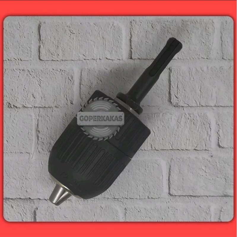 ADAPTOR BOS SDS INCLUDE KEPALA BOR KEYLESS 13mm MESIN BOR BETON SDS