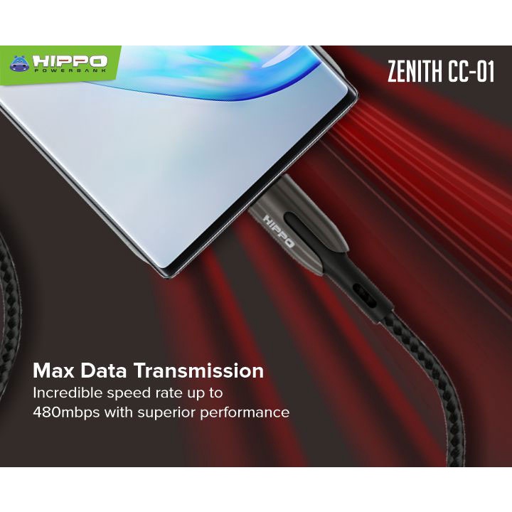 Hippo Zenith CC-01 Kabel PD USB Type C to USB Type C 60W