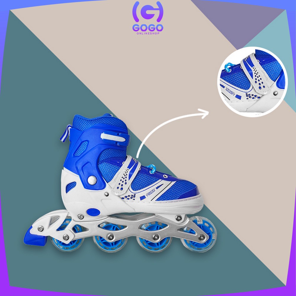 GOGO-O2 Sepatu Roda Anak Inline Skate / Power Roller Skate / Sepatu Roda Bajaj Anak Laki dan Perempuan