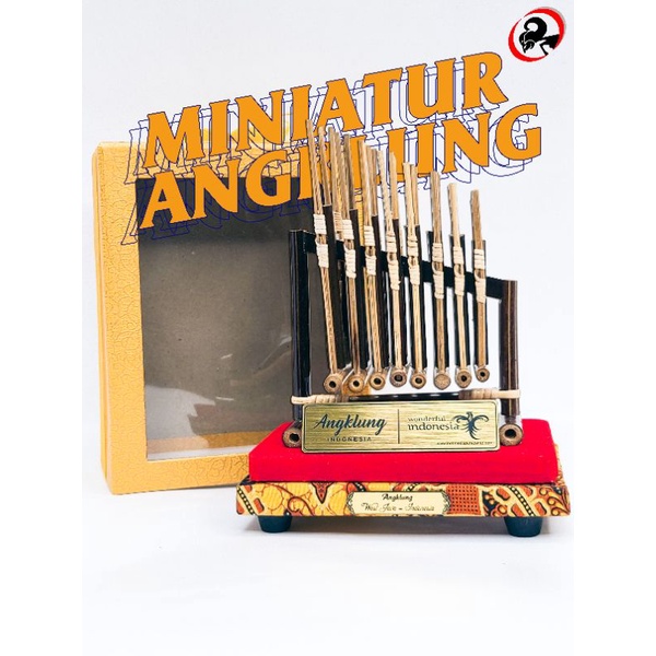 MINIATUR ANGKLUNG + BOX EMAS