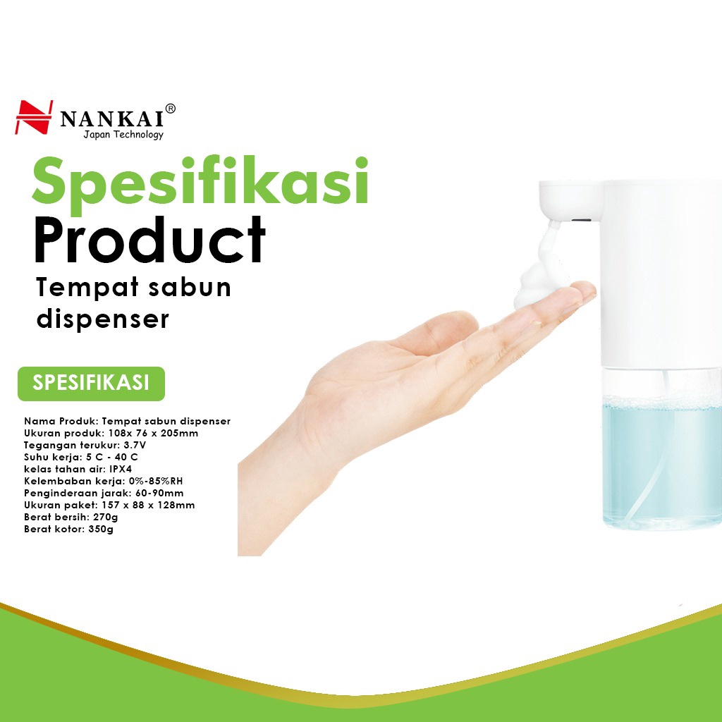 Tempat Sabun Otomatis / Dispenser sabun Nanka