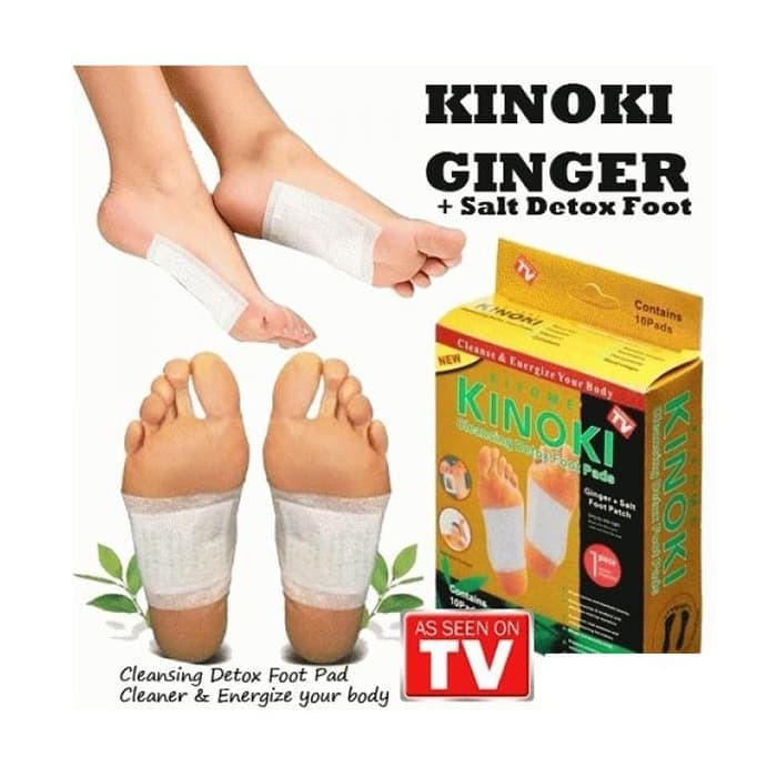 (ASLI) KINOKI GOLD PRODUK ORIGINAL 1 KOTAK KIYOME GINGER SALT CLEANSING KOYO DETOX FOOT KAKI PADS | FADHILAH SHOP BJB